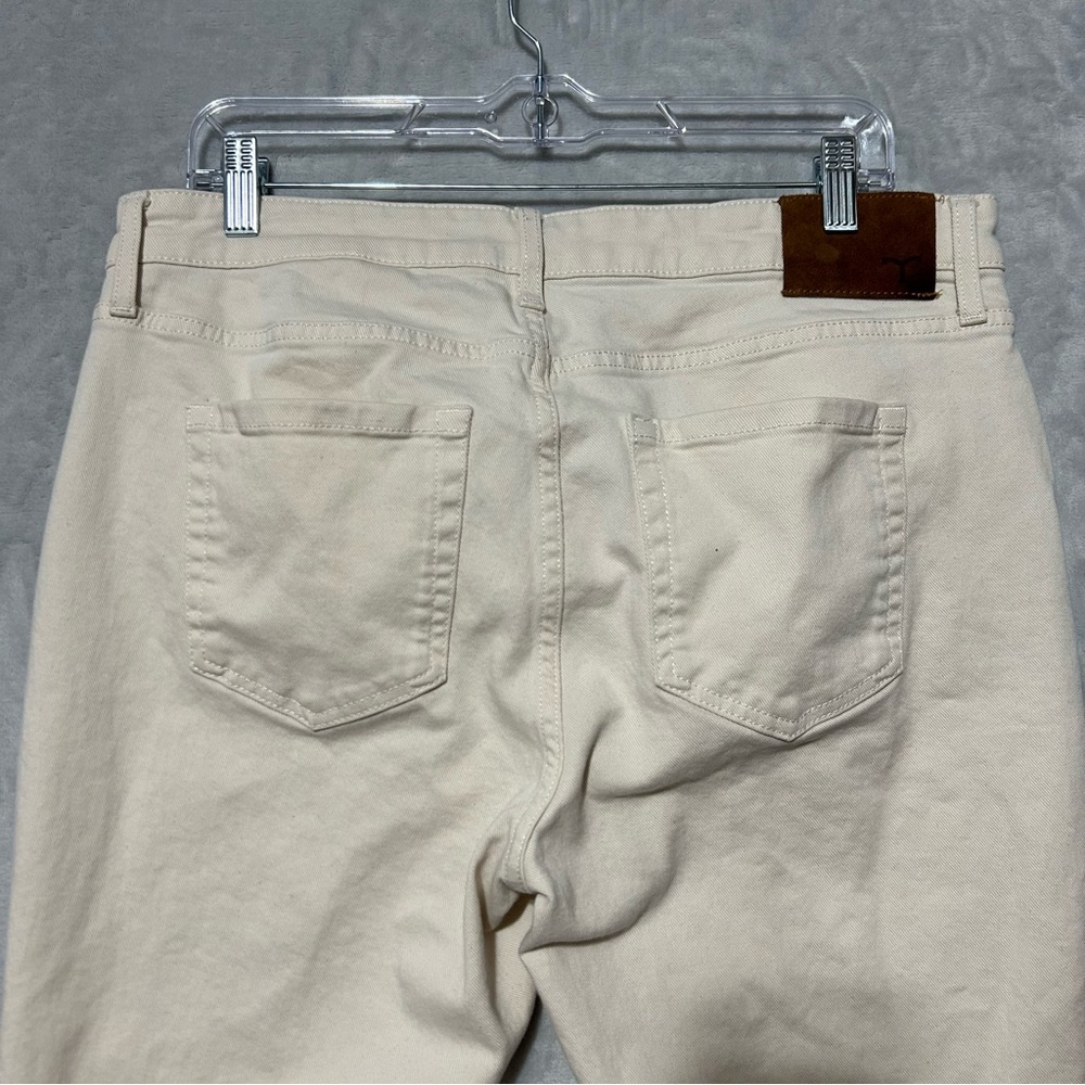Tecovas Cream Boot Cut Jeans with Mid-Rise Waist - Picture 4 of 12